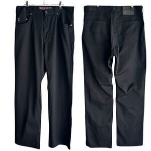 Vintage 90s Silver Jeans Black Denim Mens 34/34 Straight Leg High Rise Pants Y2K